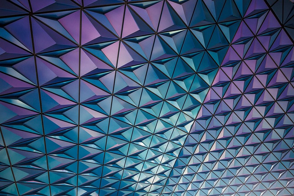 A university building with a patterned glass facade in Toronto